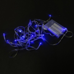 E22A CHRISTMAS LIGHTS 16LED 3M BLUE 3XAA