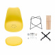 Aga Dining Chair MR2035 Yellow