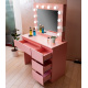 Aga Dressing table with mirror, lighting and el.drawer Pink