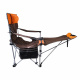 Aga Fishing Folding Chair with Footrest DS717 Brown