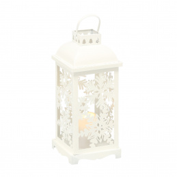 Aga Metal LED Christmas Lantern White