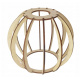 Hanging Ceiling Light LED Wooden Beam 3xE27 Loft Wooden Ball