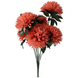 Bouquet of artificial flowers pink chrysanthemums - 60 cm