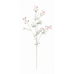 Artificial Plant Branch with Buds 75 cm Height Pink LIKE REAL