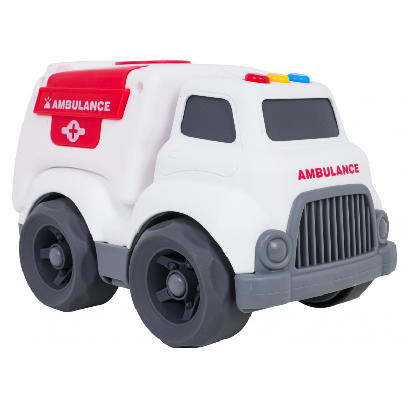 Ambulance vehicle with light and sound function