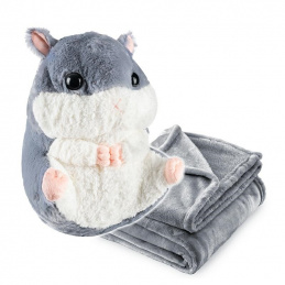B48X PLUSH HAMSTER WITH BLANKET 2-in-1 PET