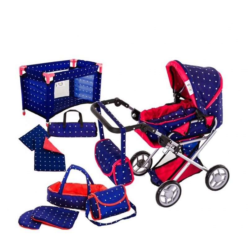 Doris Doll stroller set 5in1 Red