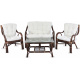 Aga Rattan set BUTEO Choco White