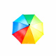 Aga Umbrella 2-in-1 95 cm Colorful