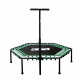 Aga FITNESS Trampoline 130 cm Green + handle