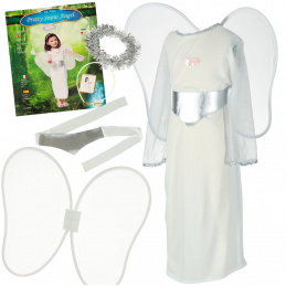 Carnival angel costume 4 pcs size M