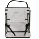Aga Beach Lounger with Backrest Folding 150x47x48 cm Grey
