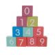 Wooden blocks with mat city 100 pcs Kruzzel 19159