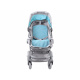 Multifunctional 4-in-1 Doll Stroller ZA4543 Gray-Turquoise