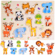 Wooden Puzzle Animals 10 Pieces ZA4721