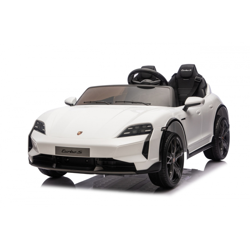 Porsche Taycan Turbo S White Vehicle