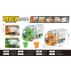 Garbage truck with light and sound function, green