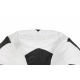 Aga Sofa bag BALL XXXL Black - White + footrest