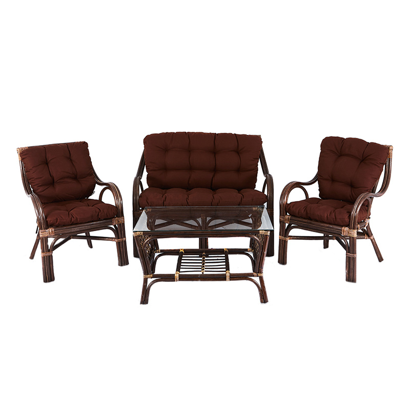 Aga Rattan set BUTEO Choco Dark Brown