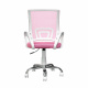 Aga Office Chair MR2081 White - Pink