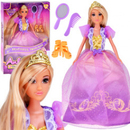 Long-haired princess doll in a ball gown + accessories ZA5704 universal