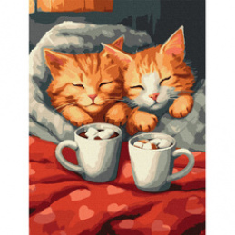 Painting by Numbers Set 30x40cm KHO6588 Loving Cats AP0093 Universal