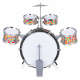 Colorful Drum Set + Stool