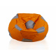 Aga Seat bag BALL XXXL Grey - Orange + footrest