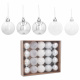 Aga Christmas Ornaments MIX 4cm 20pcs Silver