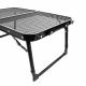 Aga Folding Camping Table 60x40x25/33 cm Black