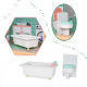 Aga Wooden dollhouse with furniture Pastel
