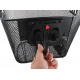 Handlebar basket with clip Black ISO 2355
