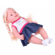 Doll with braids and backpack ZA3890