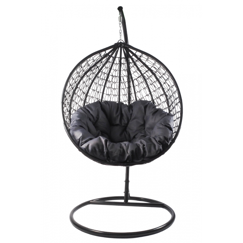 Aga Hanging armchair ORTA MR4202B-DG Black/Dark grey