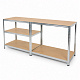 Linder Exclusiv Metal Shelf 180x90x40 cm 5 Shelves