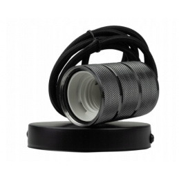 Ceiling pendant light LOFT E27 - 2M - black gloss