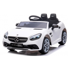 Mercedes SLC 300 white Foam wheels Eva, soft seat License Lithium-ion battery