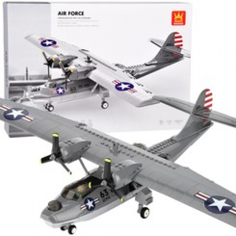 Technical bricks combat aircraft PBY-5A Catalina 364 pieces ZA5322 universal