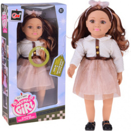 Stylish Doll 48 cm with Long Brown Hair – Charming Styling ZA5842 Universal