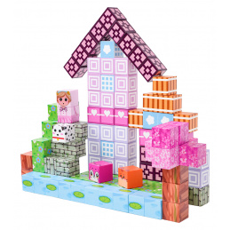 Set of dice, magnetic blocks 110 pcs.