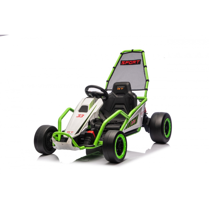 Gokart TORNADO vehicle with drift function Green