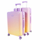 Aga Travel Set of Travel Suitcases MR4673 Yellow/Purple