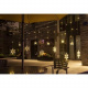 Floodlight, stars 138 LEDs, USB, remote control, warm white ISO 19746
