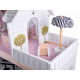 Boho style wooden doll villa with LED lights ZA4131