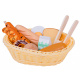 Basket with Wooden Play Food 11pcs ZA5383 Universal