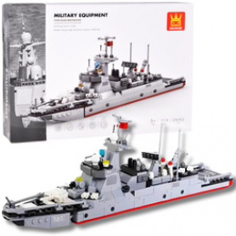 Wange Technical Blocks Ship Type 052D Destroyer 376pcs ZA5673 universal