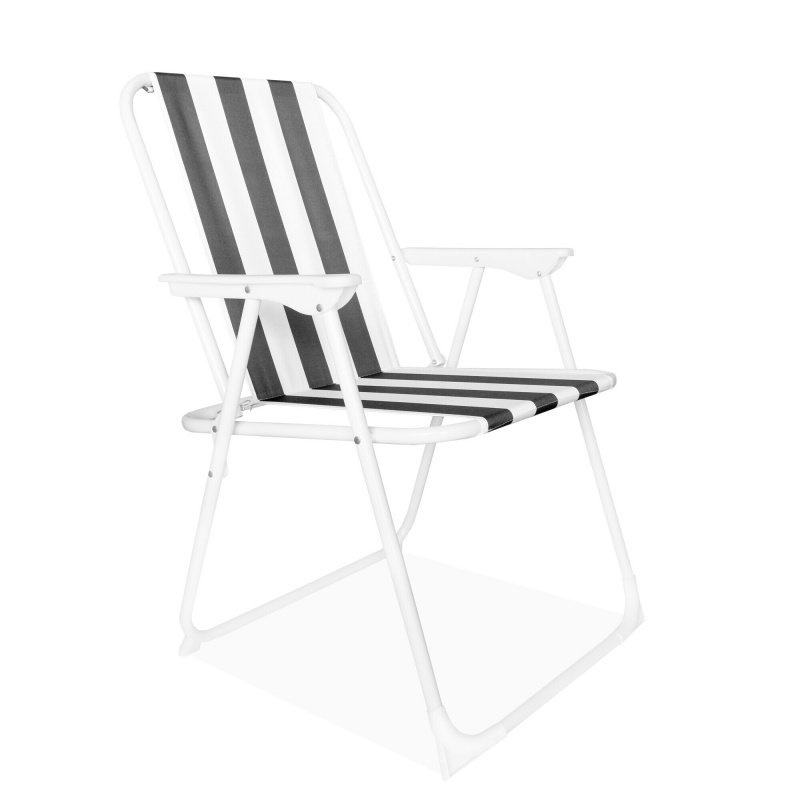 Linder Exclusiv Armchair PO2600SA Grey with stripes