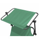 Aga Garden Reclining Lounger with Canopy Light Green