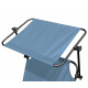 Aga Garden Reclining Lounger with Canopy Light Blue