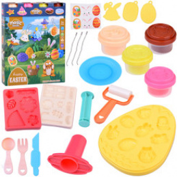 Pastel Set EASTER Modeling Clay + Molds + Stickers ZA5506 Universal